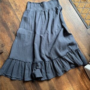 Quince gauze midi skirt